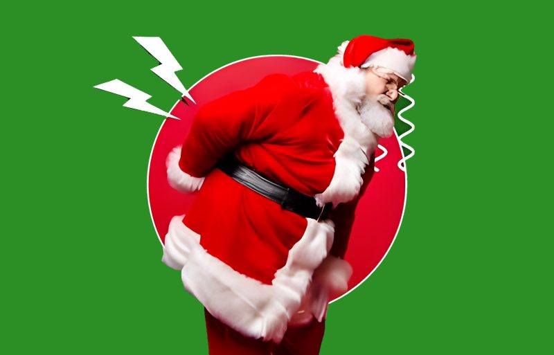 Getting muscle pains and aches is so common during christmas holidays.